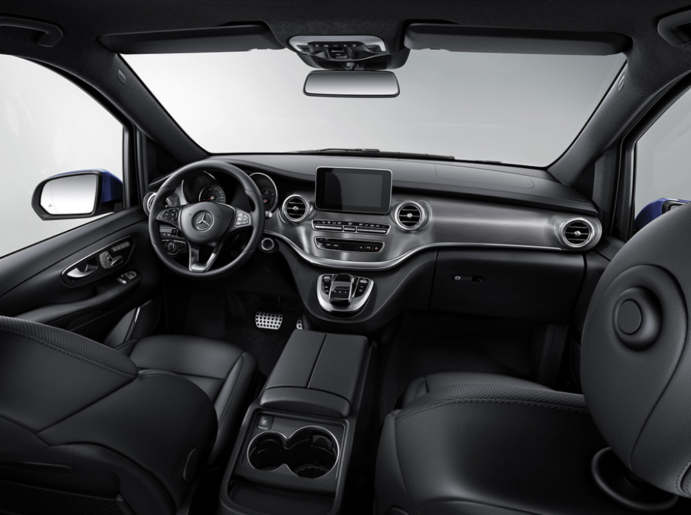 Chauffeur privé à Megève – intérieur Mercedes Classe V