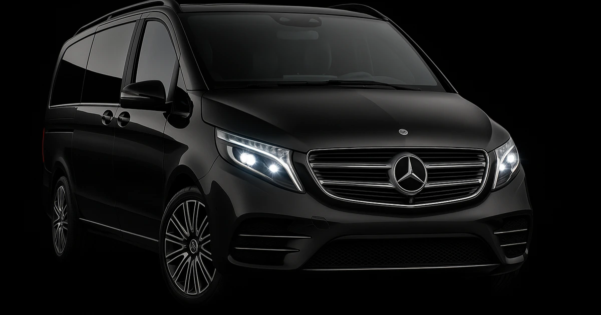 Mercedes Classe V avec chauffeur privé Ultimate SUMMIT — transfert Megève Genève Aéroport (GVA) depuis la Haute-Savoie